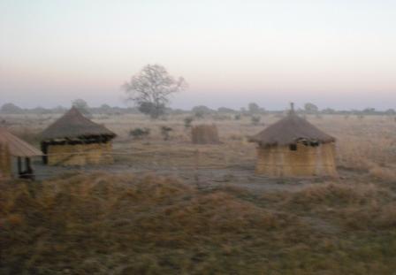 Huts in Morning Mist